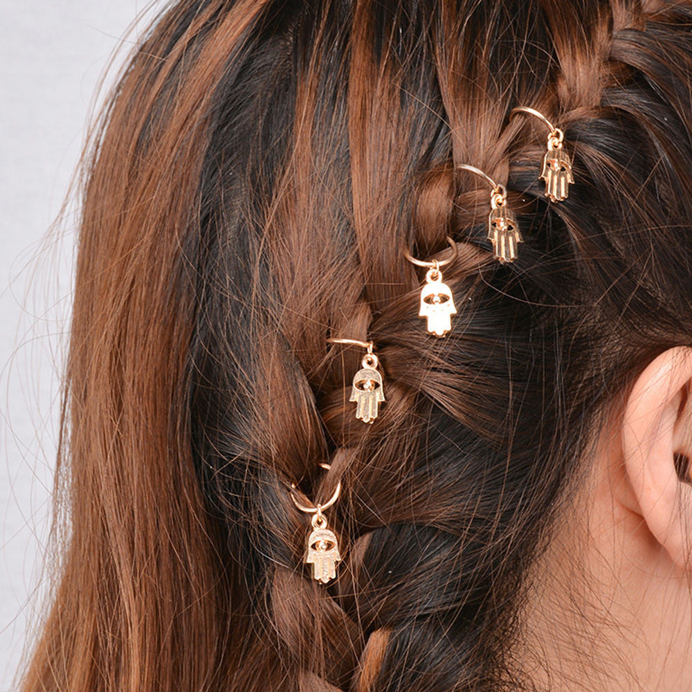 Hamsa Hair Rings