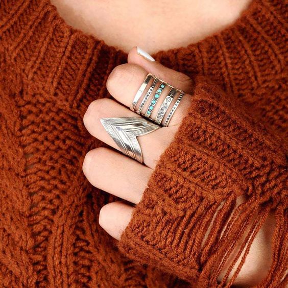 Created Emerald Ring – 925 Sterling Silver, Vintage Boho Style, US Sizes 5-9