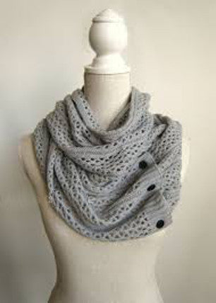 Buttons Net Scarf
