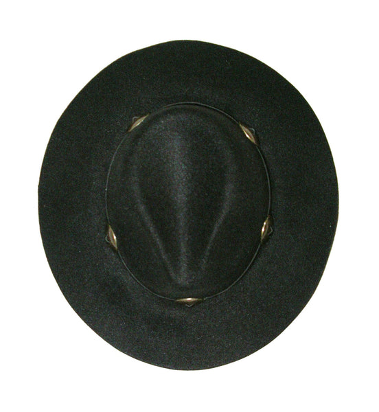 Black Wide Brim Fedora