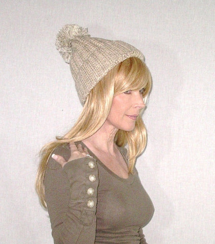 Beige Beanie