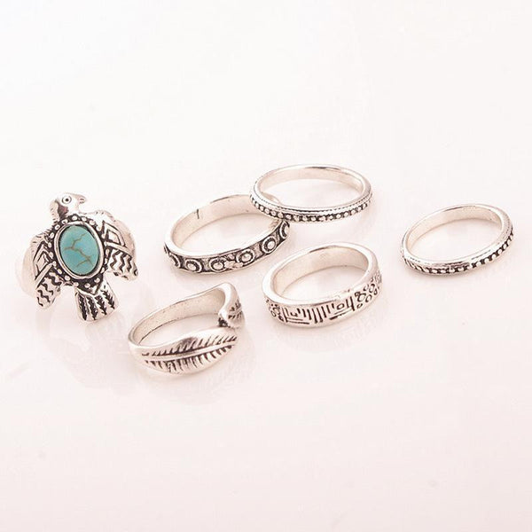 Turquoise Thunderbird Ring