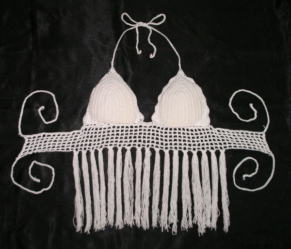 White Crochet Halter