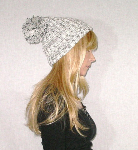 Tweed Pom Beanie