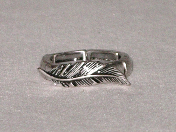 Silver Feather Ring