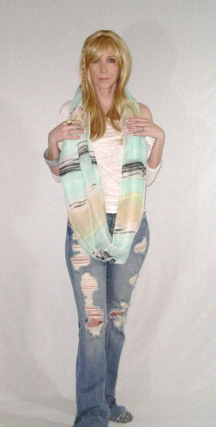 Mint Infinity Scarf