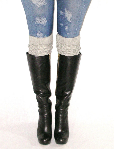 Gray Boot Cuffs