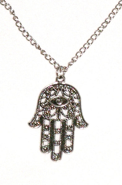 Silver Hamsa Necklace