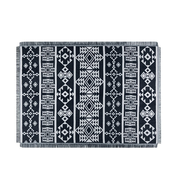 Black & White Aztec Blanket