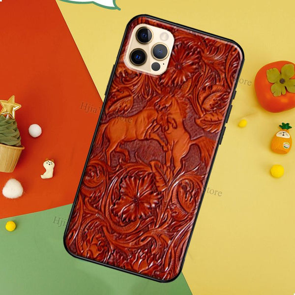 Tooled Leather Look iPhone Cover