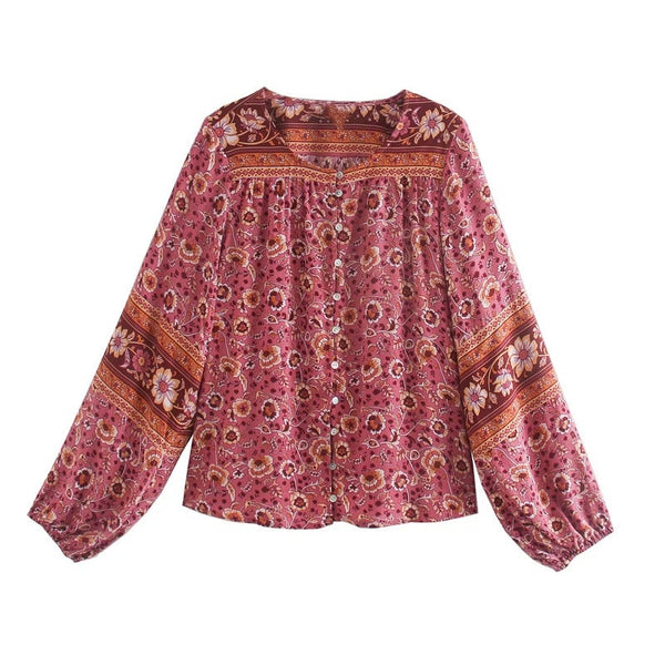 Bohemian Long Sleeve Top