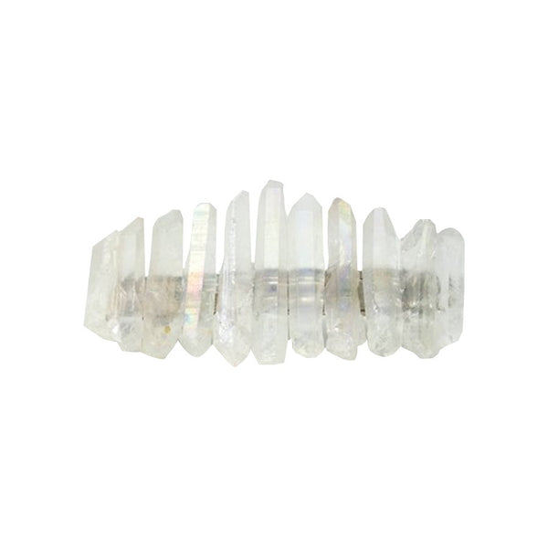 Clear Natural Crystals Barette