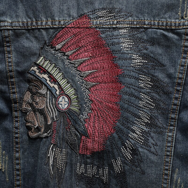 2019 NEW Fashion Mens Denim Jacket Mens Jackets Blue Embroidered Snake Jean  Jacket Ripped Denim Coats From Kengqiangmeigui88, $76.44