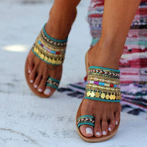 Aztec Flip Flops