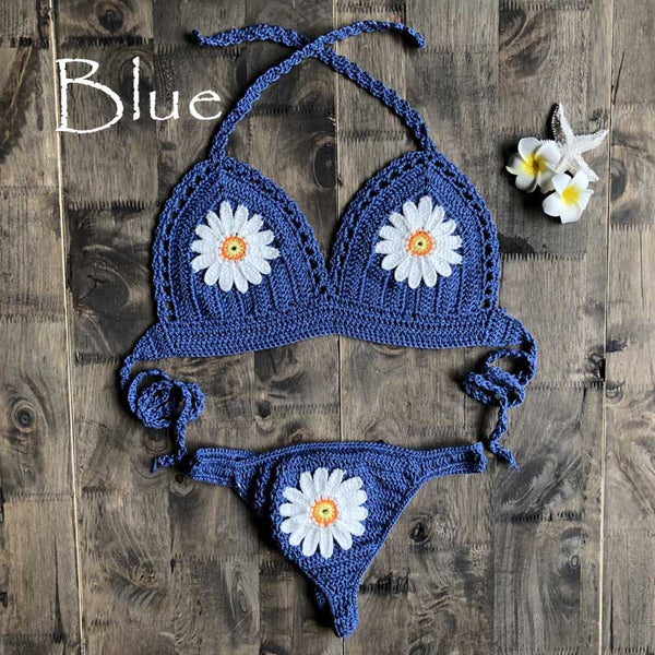 Daisies Appliques Bikini