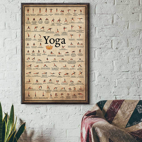 Yoga Poses Wall Hanging