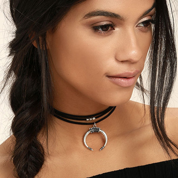 Crescent Moon Choker