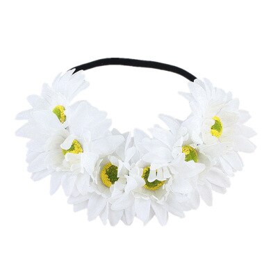 White Daisies Flower Crown