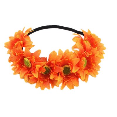 Orange Daisies Flower Crown