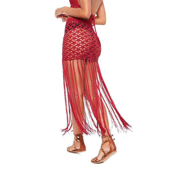 Red Crochet Bikini Cover
