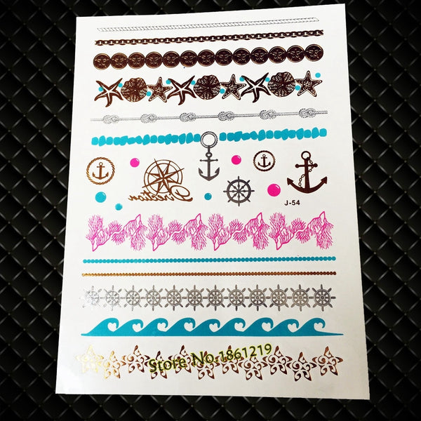Mystic Tattoos Metallic Temporary Tats In Celestal Gold Silver And Turquoise Sun Moon And Stars Mystical Sun Worship New Age Twilight