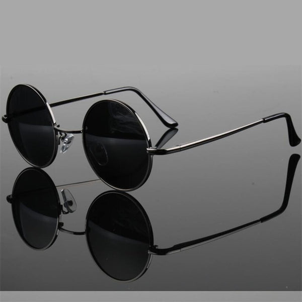 Round Sunglasses Gunmetal Frames