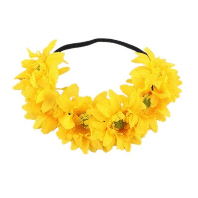 Yellow Daisy Hair Wreath