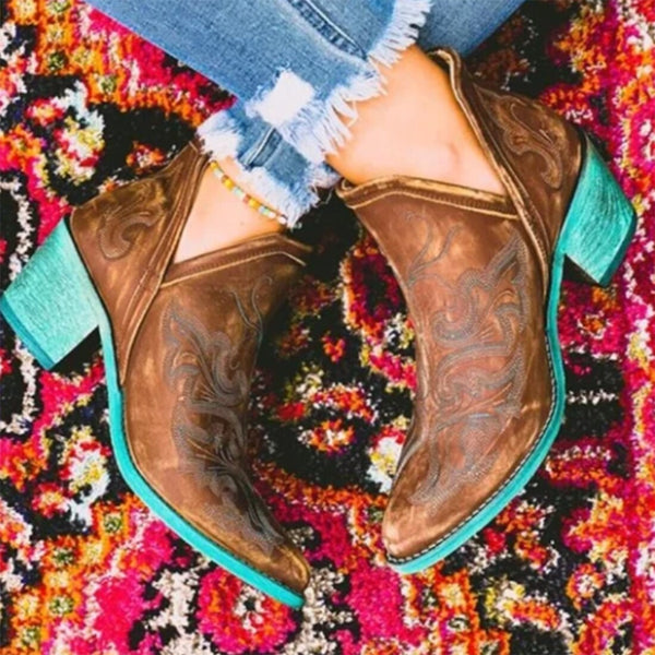 Ladies Short Cowboy Boots