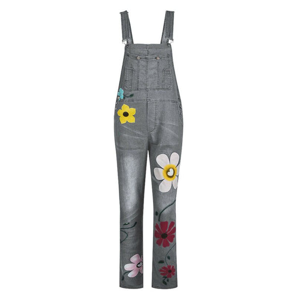 Daisy Print Overalls