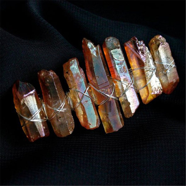 Amber Crystals Barette