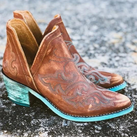 Brown Boots With Patina Soles