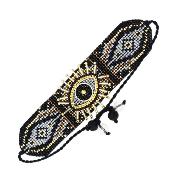 Black & Gold Eye Bracelet