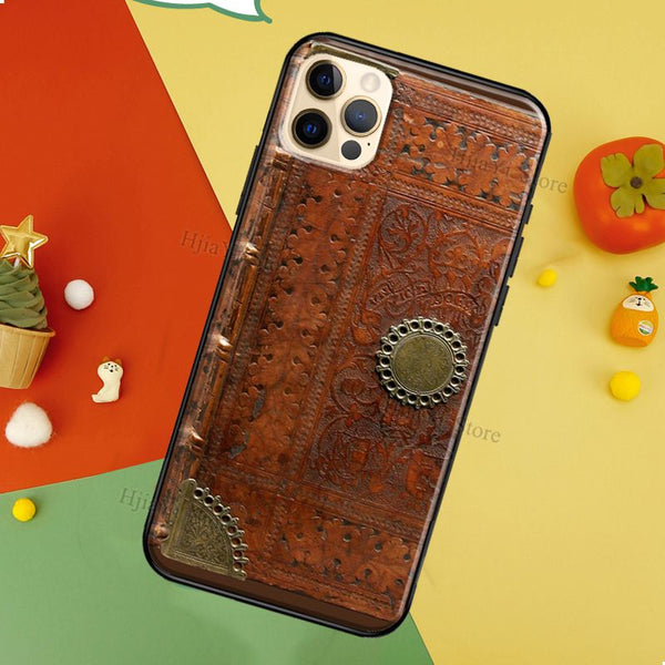 Vegan Leather Brass iPhone Cover