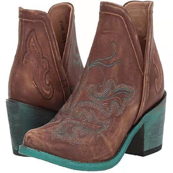 Womens Ankle High Cowgirl Boots