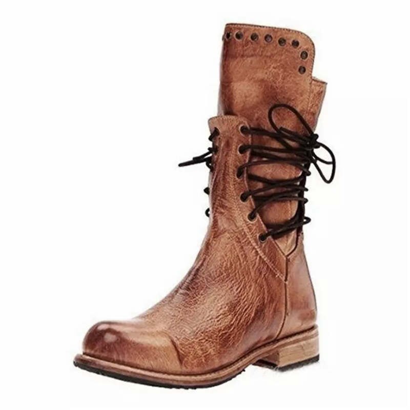 Brown Mid Calf Boots