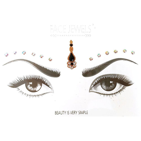 Face Jewels Tribal Face Bindi Sticker Sets 16 Different Styles Faceted Marquis Teardrop Iridescent Clear Colored Gold Diamond Shaped Accent Your Eyes Check Them Out!