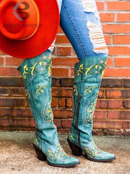 Over The Knee Cowboy Boots