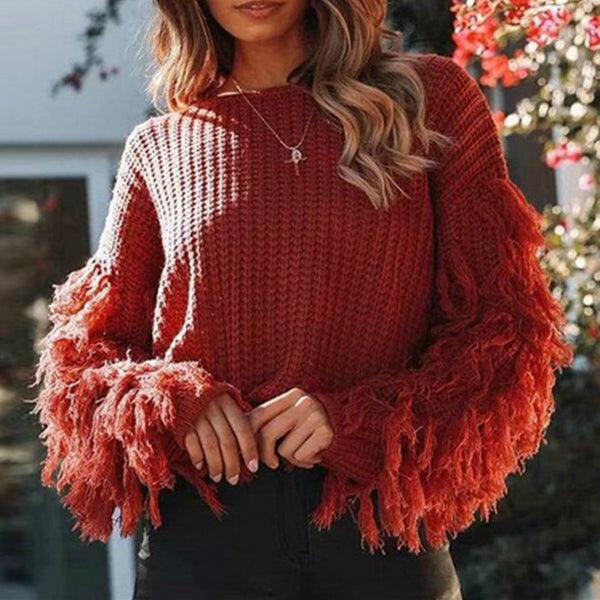 Sweater With Furry Sleeves