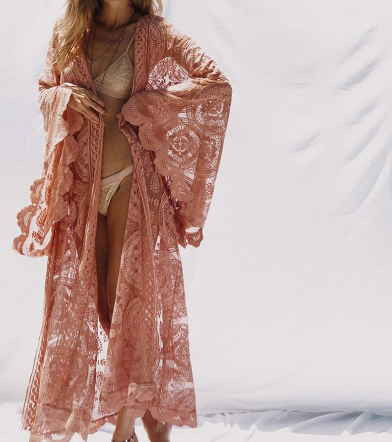 Maxi Lace Kimono