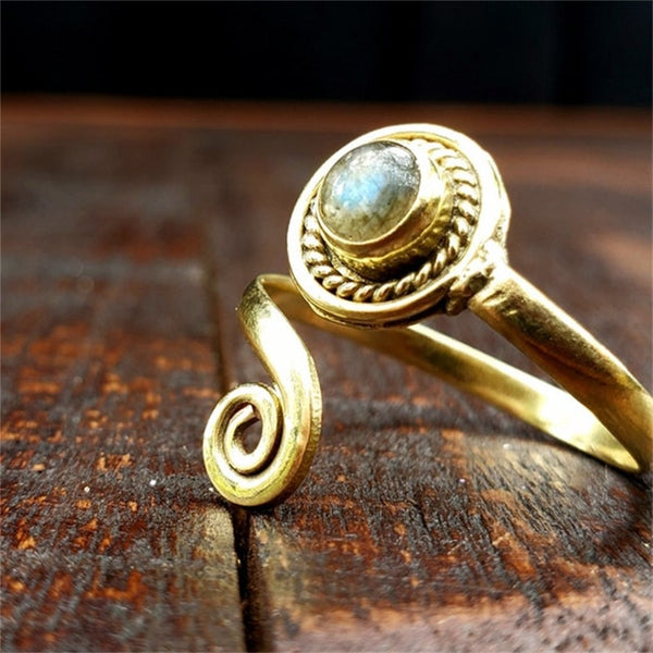 Gold Spiral Ring