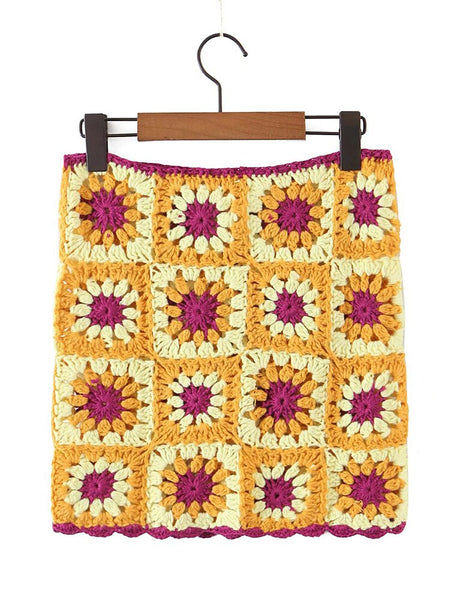 Crochet Daisies Skirt