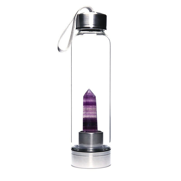 Purple Crystal Water Bottle