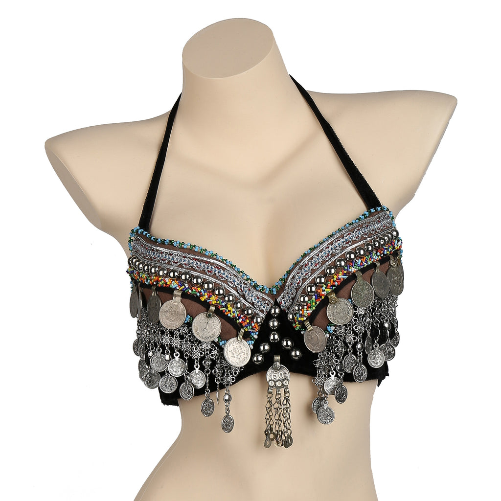 Sexy Beaded Halter Cacique Bras For Belly Dance And Club Nights From  Paradise12, $19.91