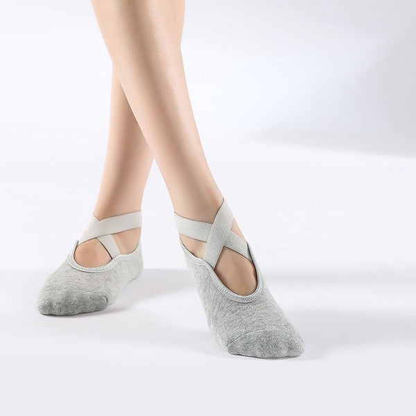 Light Gray Yoga Socks