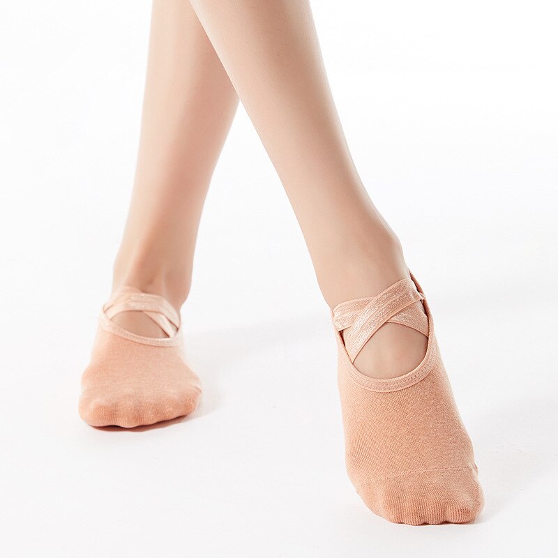 Yoga Socks With Toes Open Toes Or Ballet Slipper Style No Slip Grips C –  Made4Walkin
