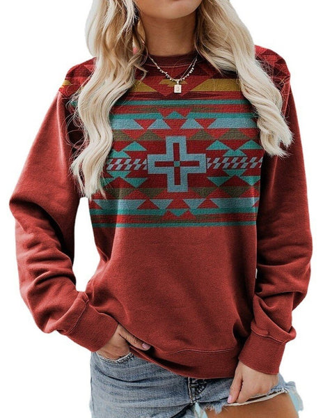 Aztec Ladies Sweatshirt