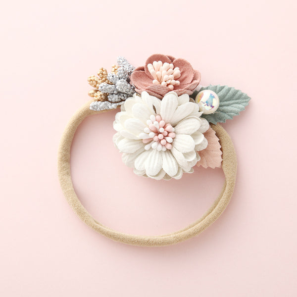 Bohemian Flowers Hair Ties In 3 Different Pastel Colors And Styles You Choose Feminine Boho Hair Accessories For Beautiful Floral Ponytail Holders Or Buns