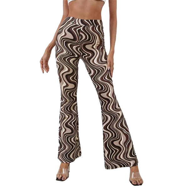 Waves Print Pants