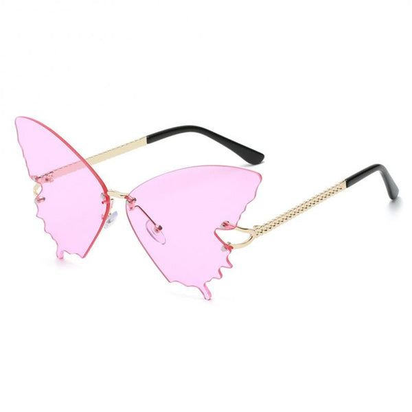 Butterfly Shaped Sunglasses In 5 Different Colors You Choose Pink Blue Green Black Or Purple Gradient Lenses Too UV Protection For Outddor Festivals And Concerts