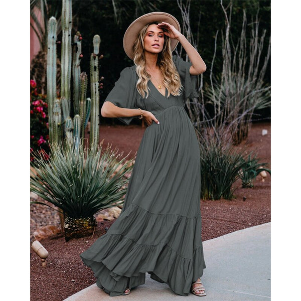 Dark Gray Maxi Dress